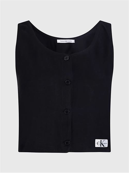 button down sleeveless top CALVIN KLEIN JEANS | J20J223316BEH